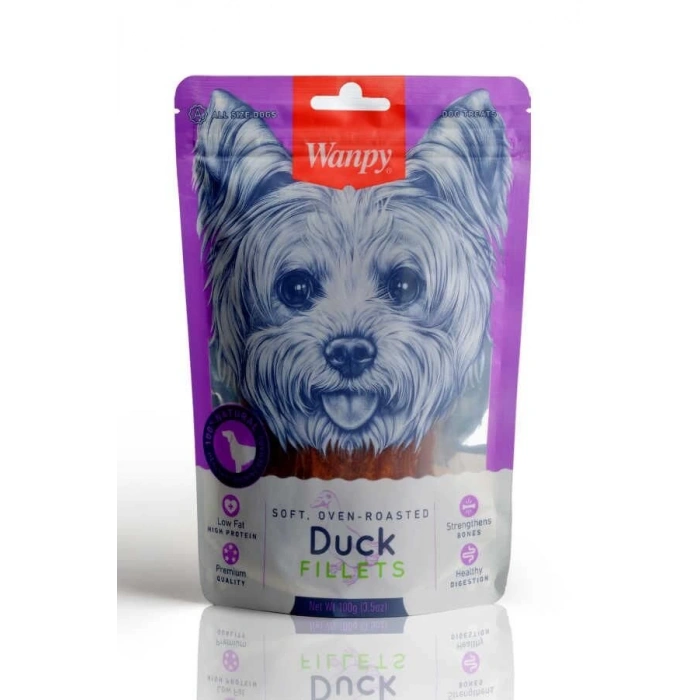Wanpy Gerçek Ördek Fileto 100 gr Köpek Ödülü