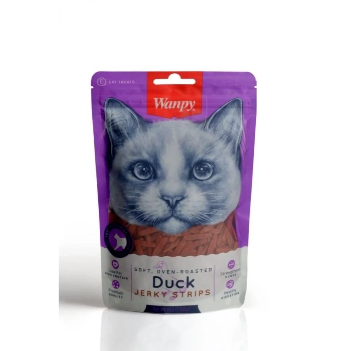 Wanpy Gerçek Ördek Fileto Yumuşak Kedi Ödülü  80 Gr