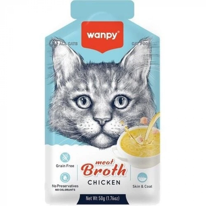 Wanpy Tavuk Etli Kedi Çorbası 50 Gr