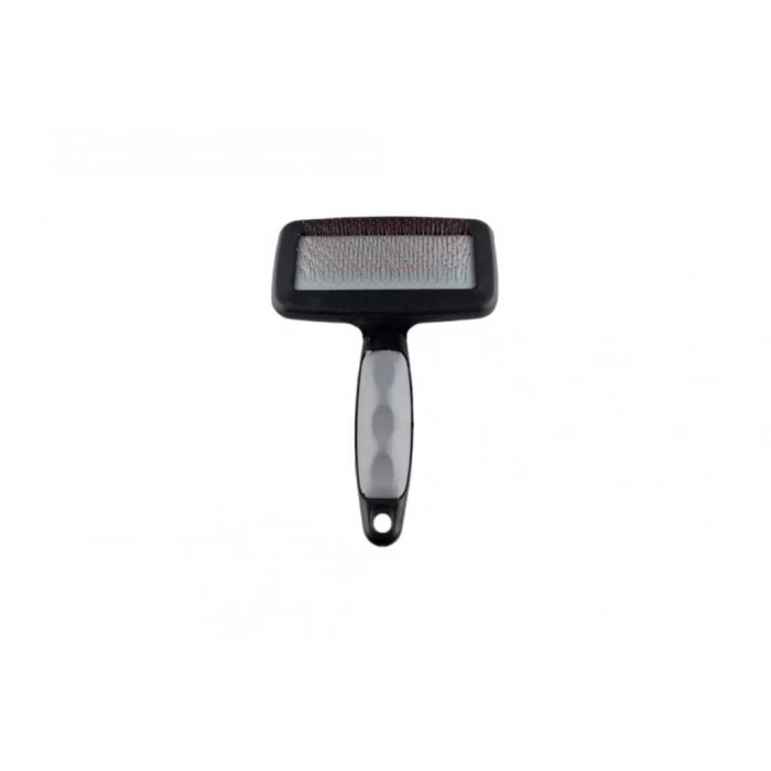 Zampa Silikon  Top Başlıklı Kedi Köpek Gri Fırça Medium