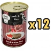 ChefsChoice Kuzulu Pirinçli Ezme Köpek Konserve Maması 400 Gr 12 Adet