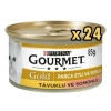 Gourmet Gold Parça Etli Soslu Somonlu Tavuklu Kedi Konservesi 85 Gr (24 Adet)