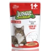Jungle Pouch Dana Eti Parçalı Soslu Yetişkin Kedi Konservesi 100 gr