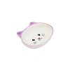 Pet Loves Melamin Mama Kabı Kedi Suratı Şeklinde Mor 300 Ml