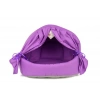 Petpretty Perdeli Kumaş Yuva Mor Yatak