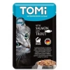 Tomi Pouch Somon ve Alabalıklı Yetişkin Kedi Konservesi 100gr