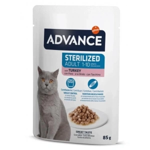 Advance Hindili Kısır Kedi Pouch Yaş Maması 85 Gr