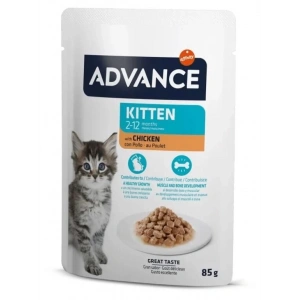 Advance Tavuklu Yavru Kedi Pouch Yaş Maması 85 Gr