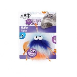 Afp Furry Ball - Tüylü Renkli Fare Oyuncak Turuncu 15x8x3,5 cm