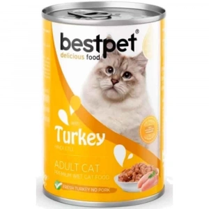 BestPet Hindi Etli Yetiskin Kedi Konservesi 400 Gr