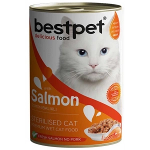 BestPet Somonlu Kisirlastirilmis Kedi Konservesi 400 Gr