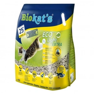 Biokats Aktif Karbonlu Pelet Kedi Kumu Eco Light Extra 5 Lt