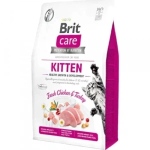 Brit Care Kitten Tavuk ve Hindi Etli Tahılsız Yavru Kedi Maması 2 Kg