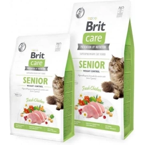 Brit Care Tahılsız Senior Weight Control Tavuklu Yaşlı Kedi Maması 2 kg