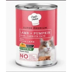 Chefs Choice Kuzulu Balkabaklı Kedi Konservesi 400 Gr