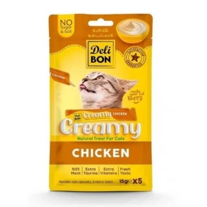Delibon Creamy Tavuklu Kedi Ödül Maması 15 gr 5li