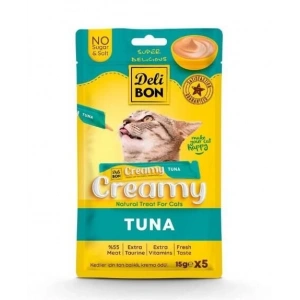 Delibon Creamy Ton Balıklı Kedi Ödül Maması 15 gr 5li