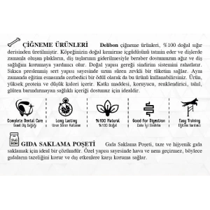 Delibon Süper Munchy Çubuk Dana Memeli Köpek Çiğneme Kemiği İnce 25li