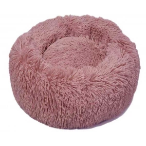 Dubex Ponchik Peluş Kedi Köpek Yatağı Pembe XL