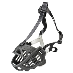 Duvo Kauçuk Köpek Ağızlığı Siyah Large