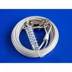 Eastland Bahçe için Yaylı Çelik Köpek Bağlama Halatı 9 m