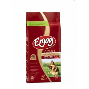 Enjoy Kuzu Etli ve Pirinçli Yetişkin Köpek Maması 10 Kg