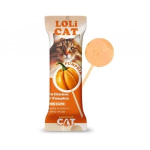 EuroCat LoliCat Tavuklu Balkabaklı Lolipop Kedi Ödülü 1,5 Gr (15li Paket)