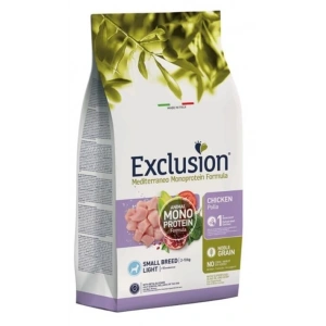 Exclusion Monoprotein Düşük Tahıllı Tavuklu Küçük Irk Light Köpek Maması 2 Kg