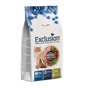 Exclusion Monoprotein Tavuklu ve Narlı Düşük Tahıllı Kısırlaştırılmış Kedi Maması 1,5 kg