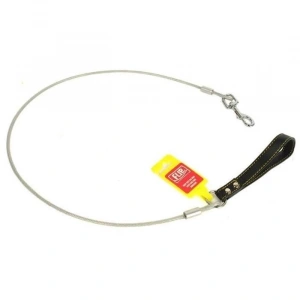 Flip Deri Tutmalı Çelik Halat Gezdirme 3 mm x 120 cm