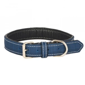Flip Ekose Yumuşak Doku Köpek Boyun Tasması Mavi 48 cm