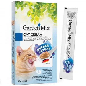 Garden Mix Taurin ve Tavuklu Krema Kedi Ödül Maması 15gr (5li)
