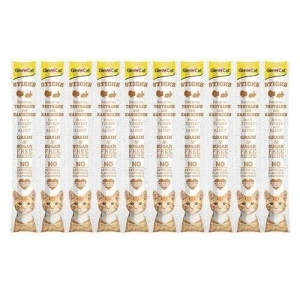 GimCat Sticks Hindi ve Tavsan Etli Kedi Ödül Çubugu 50 Gr 10lu