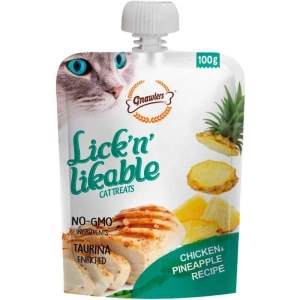 Gnawlers Kedi Ödülü Tavuk ve Ananas Aromalı 100 Gr