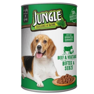 Jungle Biftek Sebze Köpek Konservesi 415 Gr