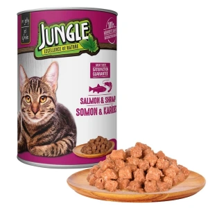 Jungle Somon ve Karidesli Kedi Konservesi 415 Gr