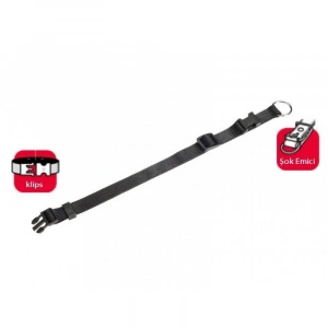 Karlie Kilitli Köpek Boyun Tasması 35-40cm/15mm Siyah Small