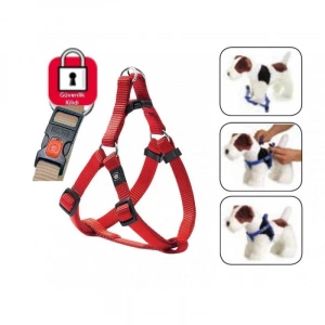 Karlie Kilitli Köpek Göğüs Tasması L 60-90cm Kırmızı