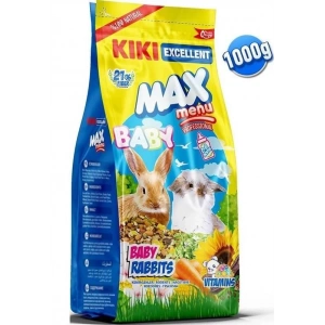 Kiki Excellent Kemirgen Max Menu Yavru Tavşan Yemi 1000 Gr