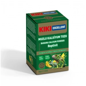 Kiki Excellent Sürüngen ve Amfibiler İçin Muzlu Kalsiyum Tozu 50 gr
