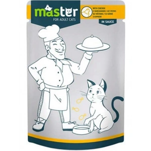 Master Pouch Tavuk Etli Yetişkin Kedi Konservesi 80gr