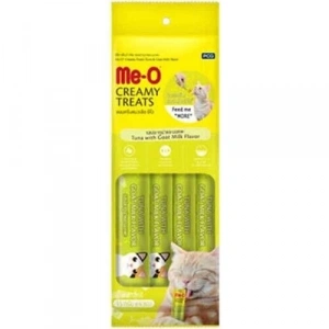 Me-O Creamy Treats Ton Balığı ve Keçi Sütlü Ek Besin ve Kedi Ödülü 4x15gr