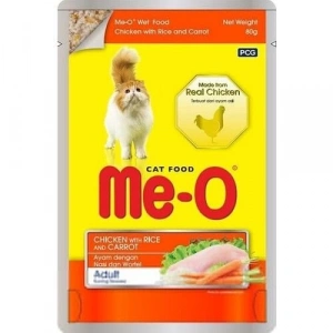 Meo Pouch Adult Tavuk Etli Havuçlu Yetişkin Kedi Konservesi 80 Gr