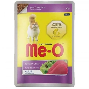 Meo Pouch Adult Ton Balıklı Jöleli Yetişkin Kedi Konservesi 80 Gr