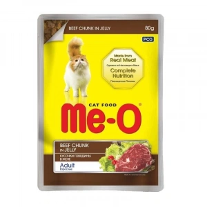 Meo Pouch Jöle İçinde Dana Etli Kedi Konservesi 80 Gr