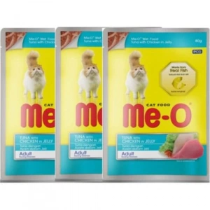 Meo Pouch Jöle İçinde Ton Balıklı Ve Tavuk Parçacıklı Kedi Konservesi 80 Gr