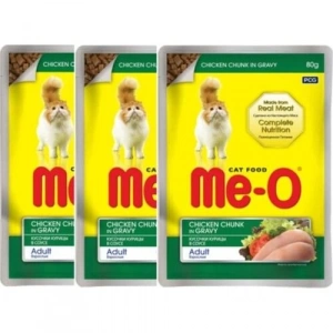 Meo Pouch Sos İçinde Tavuk Etli Kedi Konservesi 80 Gr