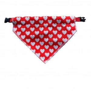 Minik Paw Kartela Beyaz Kalp Fular