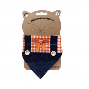 Minik Paw Kot Bahçıvan Turuncu Fular