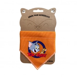 Minik Paw Turuncu Tom Ve Jerry Desenli Fular